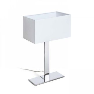 RENDL R11983 PLAZA M stołowa biała chrom 230V E27 42W
