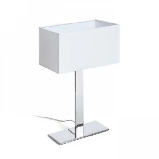 RENDL R11983 PLAZA M stołowa biała chrom 230V E27 42W