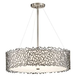 ELSTEAD Silver Coral KL-SILVER-CORAL-P-B 4 Light Pendant