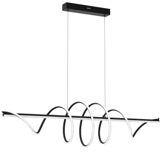 MILAGRO ML8608 LAMPA WISZĄCA TWIST BLACK 90W LED
