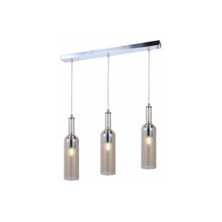 REALITY 332803-22 Bottle - lampa wisząca 3 płomienna chrom