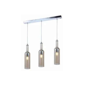 REALITY 332803-22 Bottle - lampa wisząca 3 płomienna chrom