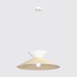 EMIBIG 1769/1 SOFTA 1 RATTAN WHITE Lampa wisząca