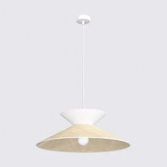 EMIBIG 1769/1 SOFTA 1 RATTAN WHITE Lampa wisząca