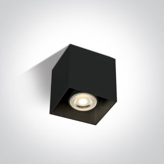 ONE LIGHT 12134/B Delos czarna oprawa sufitowa z oprawką GU10 MR16 50W