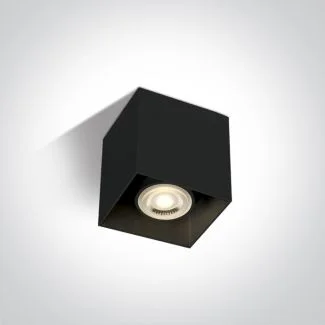 ONE LIGHT 12134/B Delos czarna oprawa sufitowa z oprawką GU10 MR16 50W