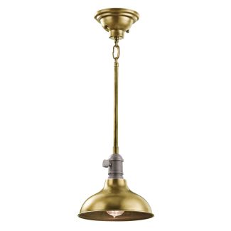 ELSTEAD Cobson KL-COBSON-MP-BR 1 Light Mini Pendant - Natural Brass