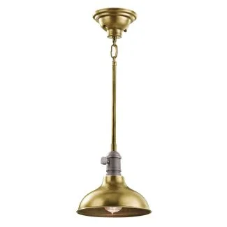 ELSTEAD Cobson KL-COBSON-MP-BR 1 Light Mini Pendant - Natural Brass