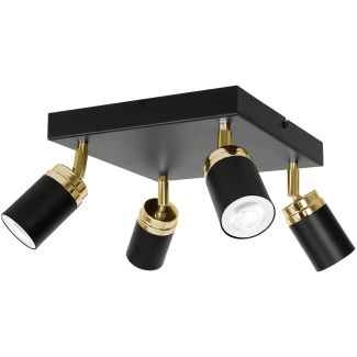 LUMINEX 5166 spot Reno black/gold 4