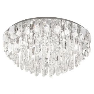 EGLO 93434 LAMPA CALAONDA OPRAWA SUFITOWA DL/10 G9 Ø760 CHROM/KRISTALL CALAONDA