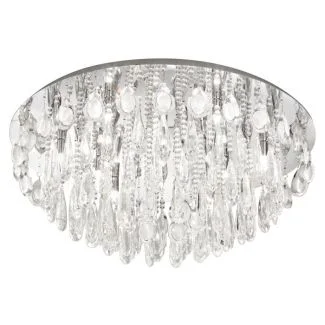 EGLO 93434 LAMPA CALAONDA OPRAWA SUFITOWA DL/10 G9 Ø760 CHROM/KRISTALL CALAONDA