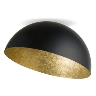 SIGMA 32471 Sfera 90 plafon czarny/złoty