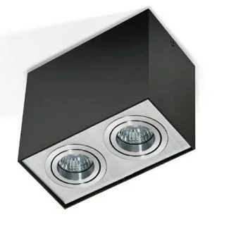 AZZARDO GM4204-BK-ALU / AZ1355 Eloy 2 (black/aluminium) Lampa sufitowa