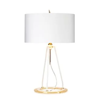 ELSTEAD Ferrara FERRARA-TL-WPG Table Lamp - White and Polished Gold