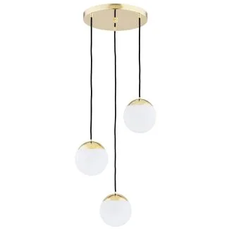 ARGON LIVIA 1416 lampa wisząca 3 pł. mosiądz