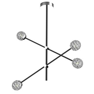 CANDELLUX A0032-341 PAKSOS LAMPA WISZĄCA 4XMAX 5W G9 LED CZARNY APETI