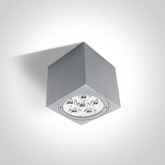 ONE LIGHT 67138D/G/D Akontio szara zewnętrzna oprawa sufitowa 6000K 6x1W IP54