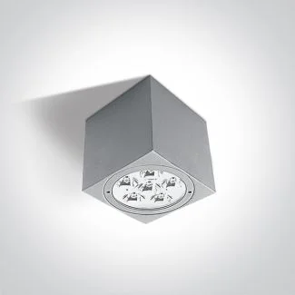 ONE LIGHT 67138D/G/D Akontio szara zewnętrzna oprawa sufitowa 6000K 6x1W IP54