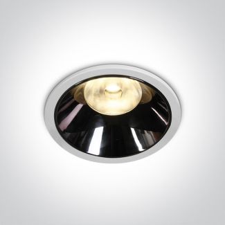 ONE LIGHT 10118DC/W/W Mosfiloti biały wpust z odbłyśnikiem ciemnego chromu COB LED 3000K 18W dark light