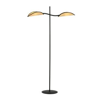 EMIBIG 1108/LP2 LAMPA PODŁOGOWA LOTUS LP2 BLACK/RATTAN