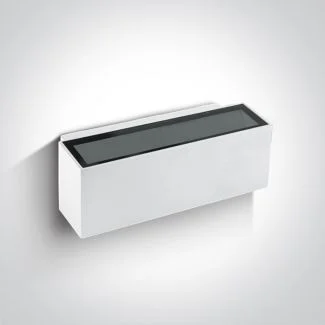 ONE LIGHT 67374A/W/W Kalentzi biały kinkiet LED 3000K 2x6W IP54