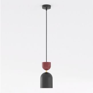 EMIBIG 1737/1B GAUDI 1 BLACK BURGUNDY Lampa wisząca