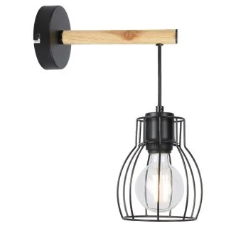 CANDELLUX 21-77059 BERNITA LAMPA KINKIET 1X60W E27CZARNY