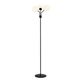 EMIBIG 1138/LP3 LAMPA PODŁOGOWA NOVA LP3 BLACK/OPAL