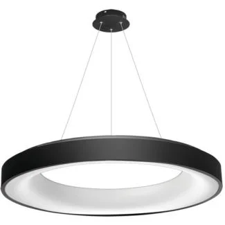 AZZARDO AZ3449 SOVANA PENDANT 80 CCT + REMOTE CONTROL BLACK DECORATIVE LAMP