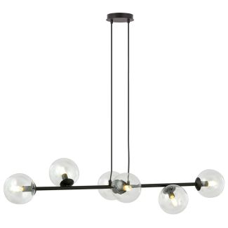 EMIBIG 874/6 LAMPA WISZĄCA ROSSI 6 BL TRANSPARENT