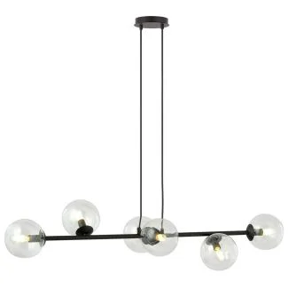 EMIBIG 874/6 LAMPA WISZĄCA ROSSI 6 BL TRANSPARENT