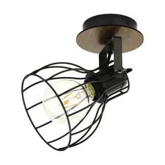 EGLO 98134 LAMPA SAMBATELLO SPOT WL/1 SILBER/D-BRAUN SAMBATELLO