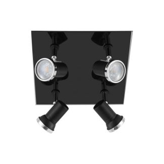 EGLO 33678 LAMPA TAMARA 1 SPOT QUADRAT/4 SCHWARZ/CHROM TAMARA 1
