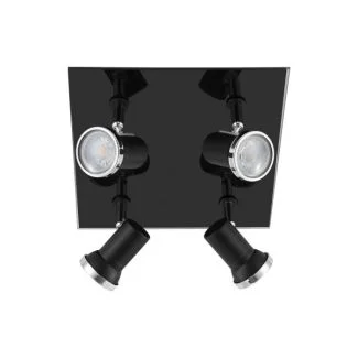 EGLO 33678 LAMPA TAMARA 1 SPOT QUADRAT/4 SCHWARZ/CHROM TAMARA 1