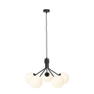 EMIBIG 1138/5 LAMPA WISZĄCA NOVA 5 BLACK/OPAL