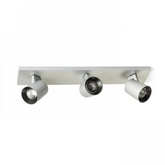RENDL R12919 KENNY III natynkowa aluminium szczotkowane/czarna 230V GU10 3x35W