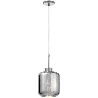 WYPRZEDAŻ LUMINA DECO LDP 6811-1 (CHR) NOWOCZESNA LAMPA WISZĄCA ZWIS CHROMOWANA ALACOSMO W1