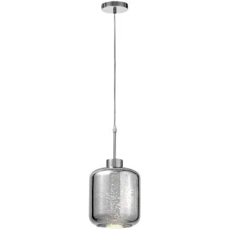WYPRZEDAŻ LUMINA DECO LDP 6811-1 (CHR) NOWOCZESNA LAMPA WISZĄCA ZWIS CHROMOWANA ALACOSMO W1