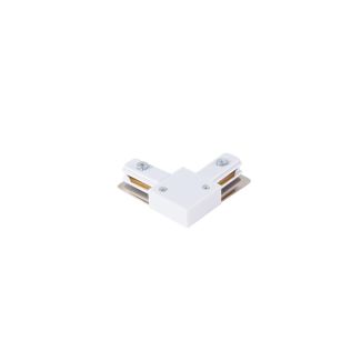 AZZARDO AZ4738 TRACK 1LINE L CONNECTOR WH TECHNICAL COMPONENT WHITE łącznik 1-fazowy