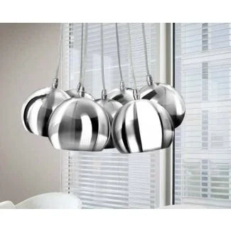 AZZARDO PL-6084-CH-WH / AZ1043 Noa 7 (chrome/white) Lampa wisząca