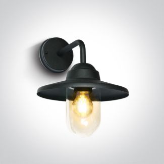 ONE LIGHT 67408/B Casoli czarna lampa ogrodowa 40W E27 metal+szkło