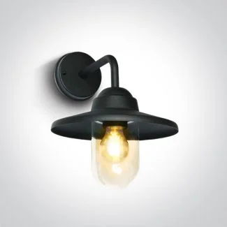 ONE LIGHT 67408/B Casoli czarna lampa ogrodowa 40W E27 metal+szkło