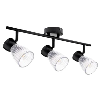 MILAGRO ML9972 Lampa sufitowa BEST BLACK 3xE14