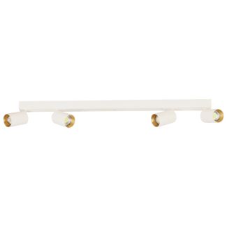 LIGHT PRESTIGE Lampa sufitowa Perugia 4xGU10 + 1xLED biała LP-0703/4C WH