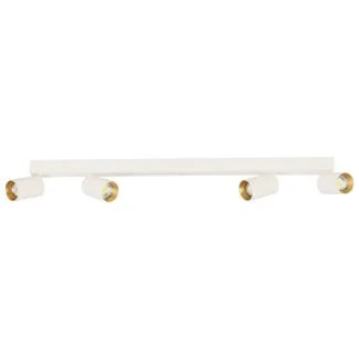 LIGHT PRESTIGE Lampa sufitowa Perugia 4xGU10 + 1xLED biała LP-0703/4C WH