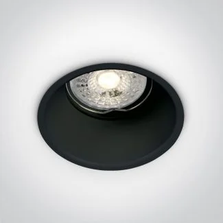 ONE LIGHT 10105TG/B Chulu czarny wpust z oprawką GU10 50W