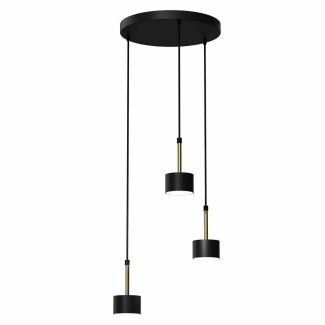MILAGRO MLP7762 LAMPA WISZĄCA ARENA BLACK/GOLD 3XGX53