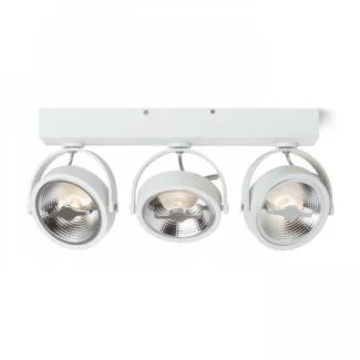RENDL R12336 KELLY LED III ścienna biała 230V LED 3x12W 24° 3000K
