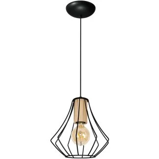 MILAGRO 4188 LAMPA WISZĄCA WILL BLACK 1XE27