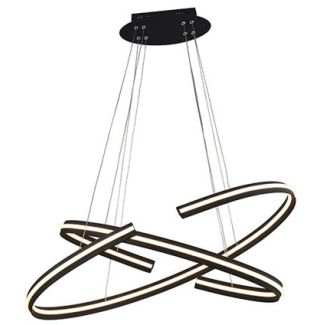 AZZARDO AZ3355 ALESSIA BLACK DECORATIVE LAMP